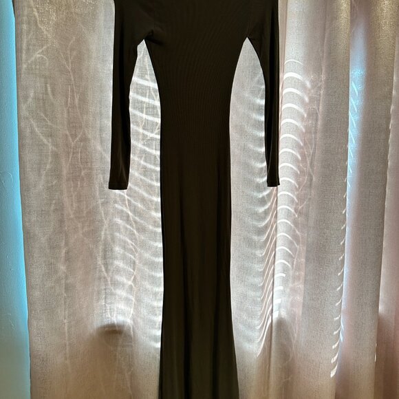 Reoria Hunter Green Bodycon Maxi Dress - XS - Picture 2 of 4